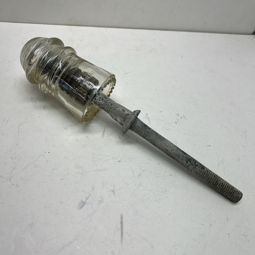 Vtg telephone telegraph glass - telephone,